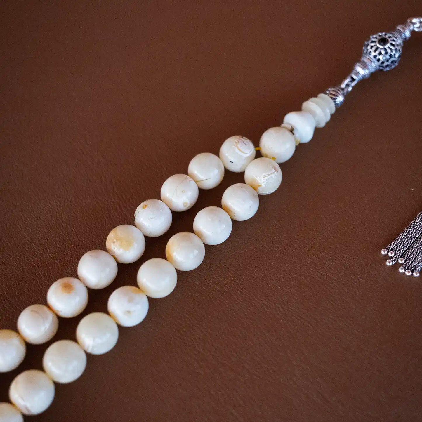 Has Damla Kehribar Tesbih | Gümüş Tasarım