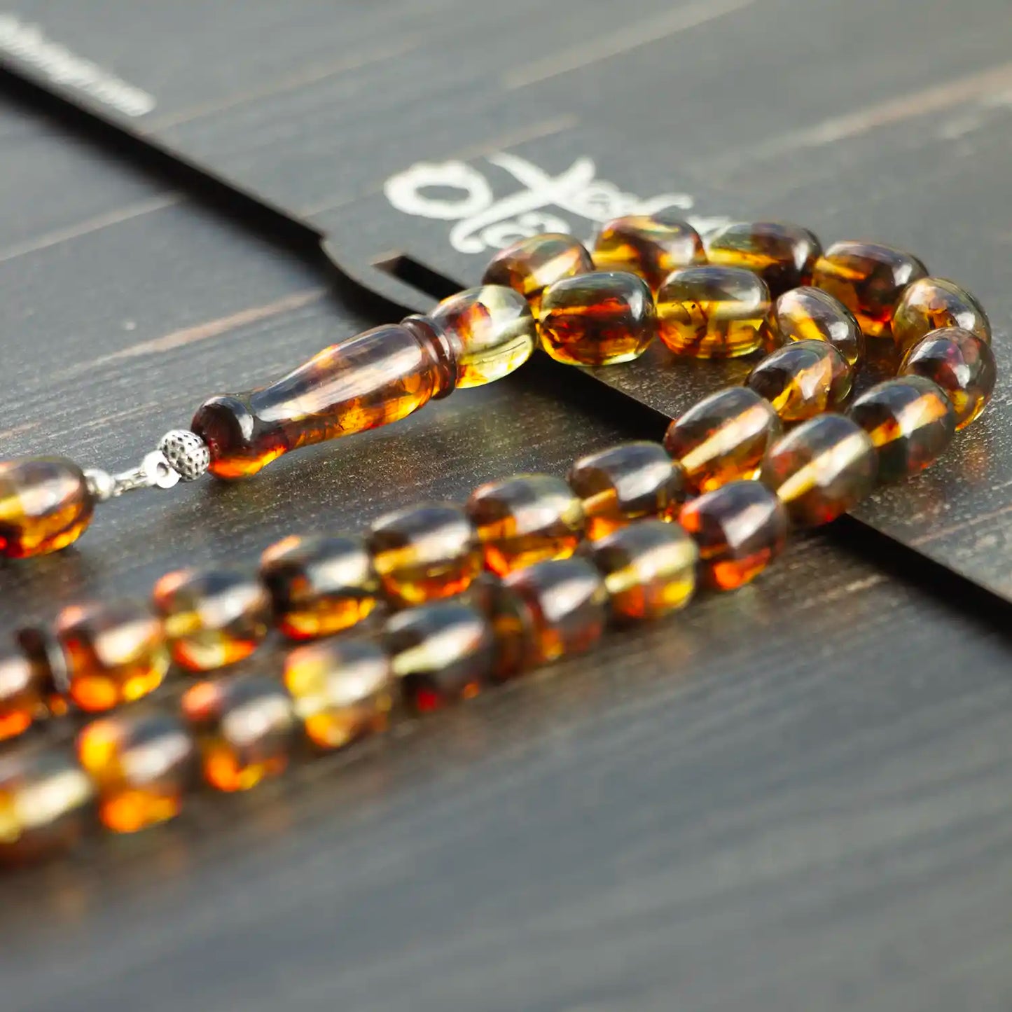 Kayadan Damla Kehribar Tesbih | Litvanya – Kapsül Kesim