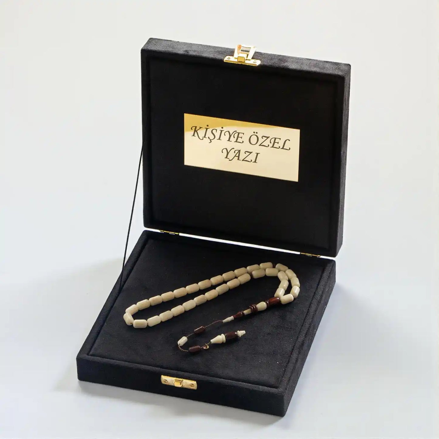 Premium Kadife Tesbih Kutusu – Kişiye Özel