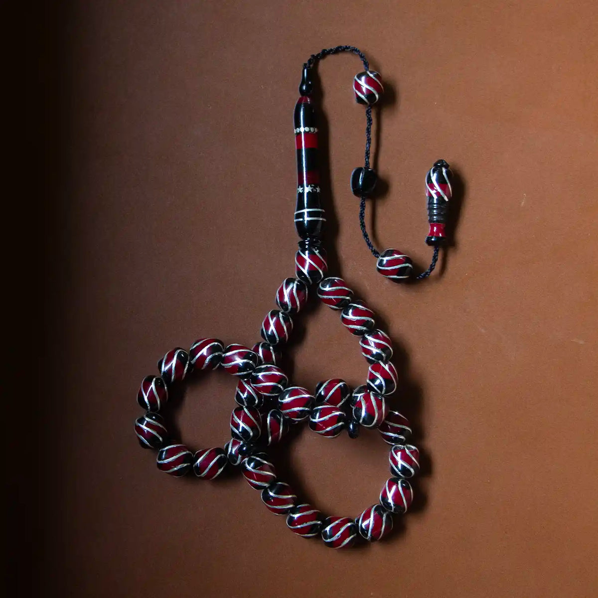 Sarmal Silver Engraved Erzurum Oltu Prayer Beads