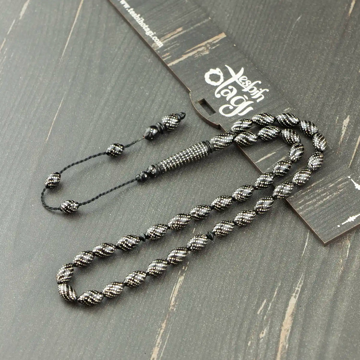 Silver Engraved Kuka Seed Prayer Beads Arpa Cut Premium