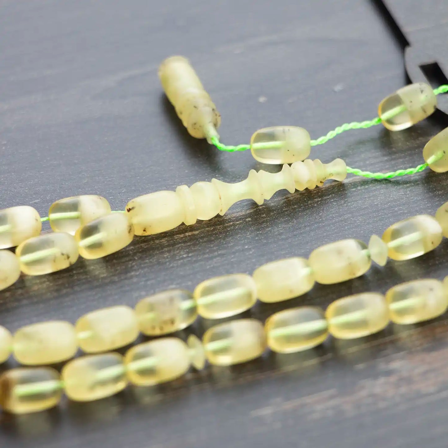 Mükellef Damla Kehribar Tesbih – Kapsül Kesim | Usta Yapımı